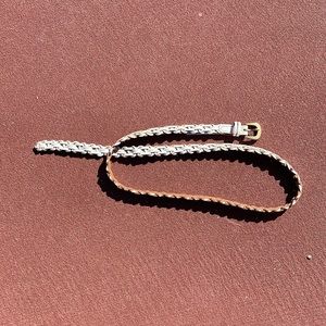 White braided belt women’s